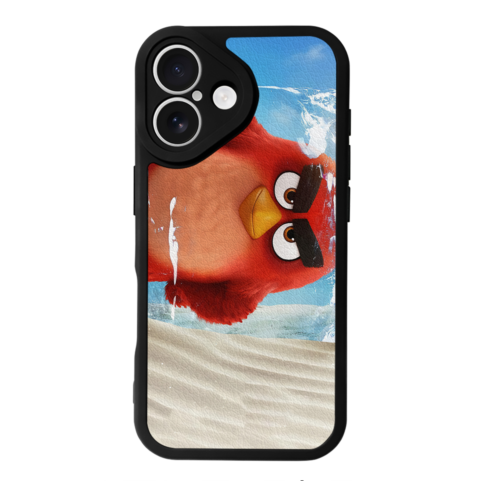 （画像用） Angry Birds アングリーバード 【iPhone 16シリーズ対応】シリコンスマホケース（レザー調） 材質：シリコン